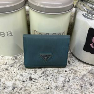 Prada compact wallet